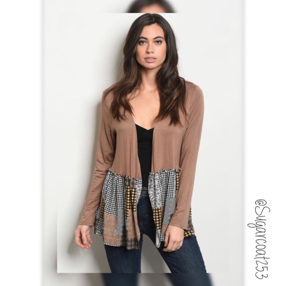 •Paper Moon• Mocha & Ivory Cardigan